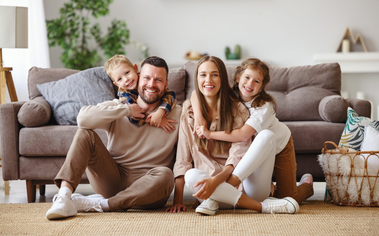Placeholder image of a happy family enjoying life in Canada